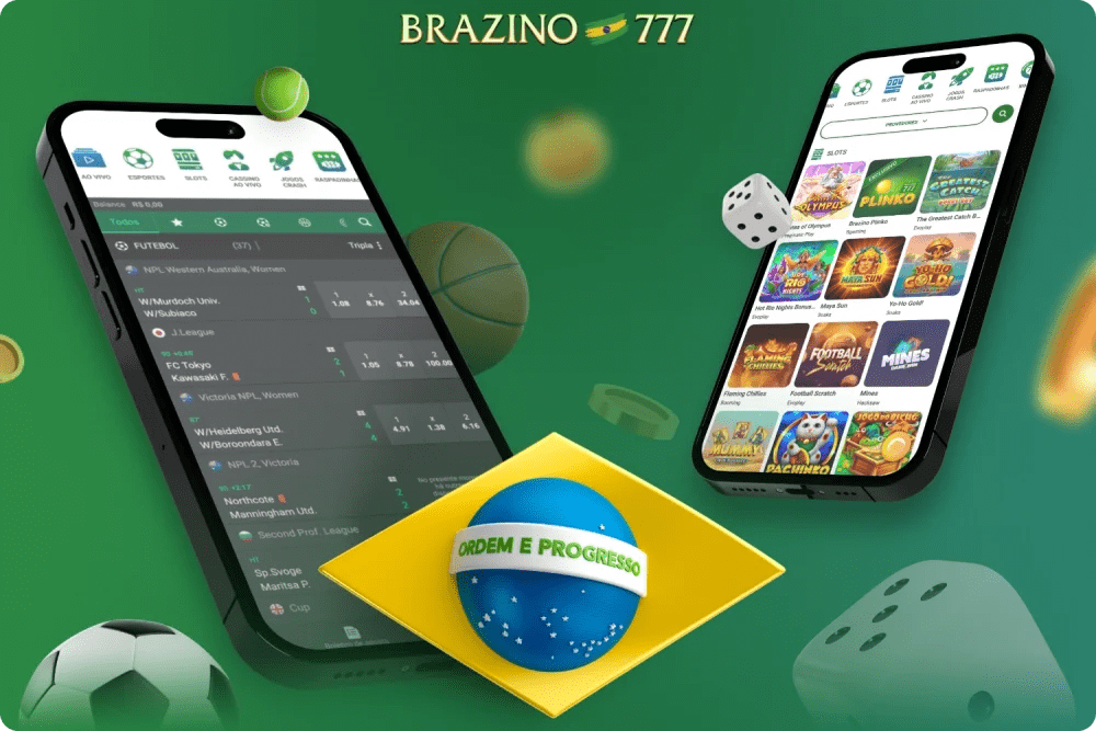 Aplicativo móvel Brazino777